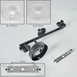 hofstein Chehalis Plafonnier, Boule lumineuse Clair, 3 lumières