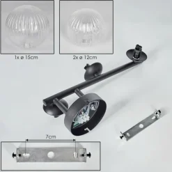 hofstein Chehalis Plafonnier, Boule lumineuse Clair, 3 lumières