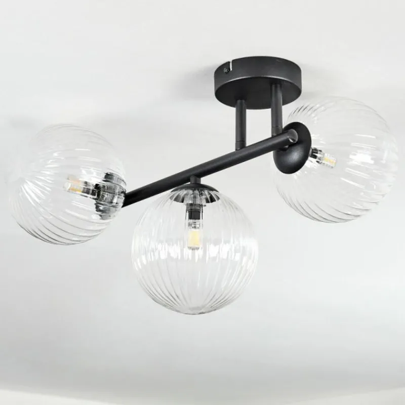 Lampes À Boules-hofstein Chehalis Plafonnier, Boule lumineuse Clair, 3 lumières