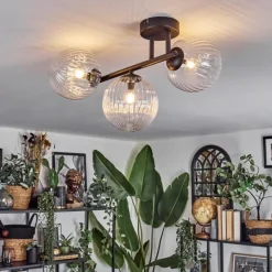 Lampes À Boules-hofstein Chehalis Plafonnier, Boule lumineuse Clair, 3 lumières