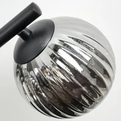 hofstein Chehalis Plafonnier, Boule lumineuse Fumé, 3 lumières