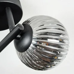 hofstein Chehalis Plafonnier, Boule lumineuse Fumé, 3 lumières