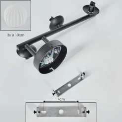 hofstein Chehalis Plafonnier, Boule lumineuse Blanc, 3 lumières