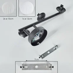 hofstein Chehalis Plafonnier, Boule lumineuse Blanc, 3 lumières