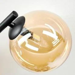 hofstein Chehalis Plafonnier, Boule lumineuse Ambre, 3 lumières