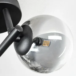 hofstein Chehalis Plafonnier, Boule lumineuse Clair, Fumé, 3 lumières