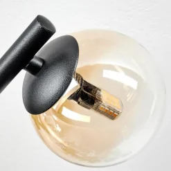 hofstein Chehalis Plafonnier, Boule lumineuse Ambre, Clair, 3 lumières