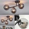 hofstein Chehalis Plafonnier, Boule lumineuse Fumé, 3 lumières