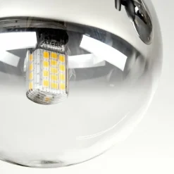 hofstein Chehalis Plafonnier, Boule lumineuse Clair, Fumé, 3 lumières