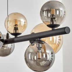 hofstein Chehalis Suspension, Boule lumineuse, Suspension Ambre, Fumé, 10 lumières