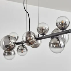 hofstein Chehalis Suspension, Boule lumineuse, Suspension Clair, Fumé, 10 lumières