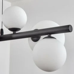hofstein Chehalis Suspension, Boule lumineuse, Suspension Blanc, 8 lumières