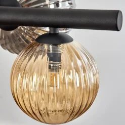 hofstein Chehalis Suspension, Boule lumineuse, Suspension Ambre, Fumé, 8 lumières