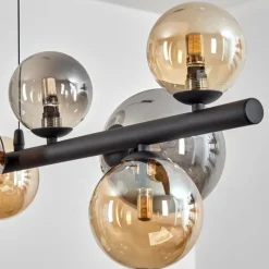 hofstein Chehalis Suspension, Boule lumineuse, Suspension Ambre, Fumé, 10 lumières