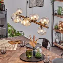 hofstein Chehalis Suspension, Boule lumineuse, Suspension Clair, 10 lumières