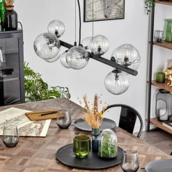 hofstein Chehalis Suspension, Boule lumineuse, Suspension Clair, 10 lumières