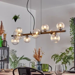 hofstein Chehalis Suspension, Boule lumineuse, Suspension Clair, 10 lumières