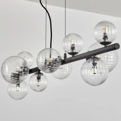 hofstein Chehalis Suspension, Boule lumineuse, Suspension Clair, 10 lumières