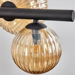 hofstein Chehalis Suspension, Boule lumineuse, Suspension Ambre, 8 lumières