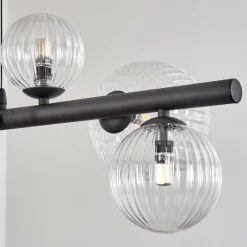 hofstein Chehalis Suspension, Boule lumineuse, Suspension Clair, 8 lumières