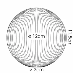 hofstein Chehalis Verre de rechange 12 cm Blanc