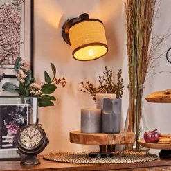 hofstein Chellas Applique murale Noir, 1 lumière