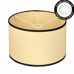 Lampes En Tissu-hofstein Chellas beige, Écru, Noir