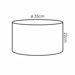 Lampes En Tissu-hofstein Chellas beige, Écru, Noir