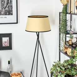 Luminaires Scandinaves-hofstein Chellas Lampadaire beige, Noir, 1 lumière