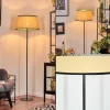 Style Boho-Chic-hofstein Chellas Lampadaire beige, Noir, 1 lumière