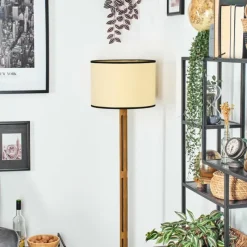 Luminaires Scandinaves-hofstein Chellas Lampadaire Brun, Écru, Noir, 1 lumière