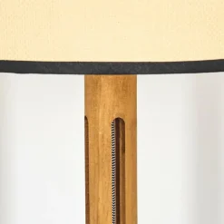 Luminaires Scandinaves-hofstein Chellas Lampadaire Brun, Écru, Noir, 1 lumière