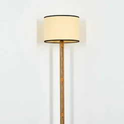 Luminaires Scandinaves-hofstein Chellas Lampadaire Brun, Écru, Noir, 1 lumière
