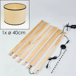 Luminaires Scandinaves-hofstein Chellas Lampadaire Écru, 1 lumière