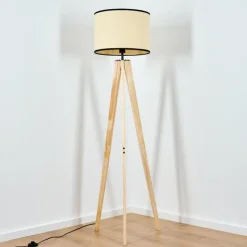 Luminaires Scandinaves-hofstein Chellas Lampadaire Écru, 1 lumière