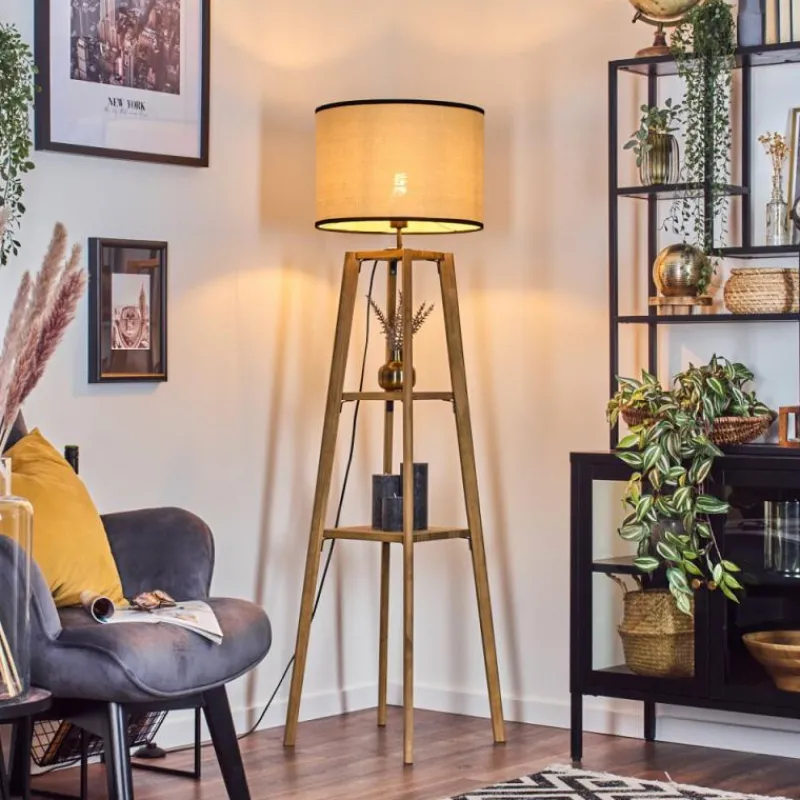 Lampes En Tissu-hofstein Chellas Lampadaire Écru, 1 lumière