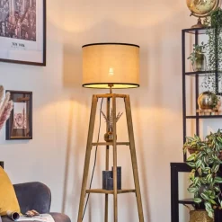 Lampes En Tissu-hofstein Chellas Lampadaire Écru, 1 lumière