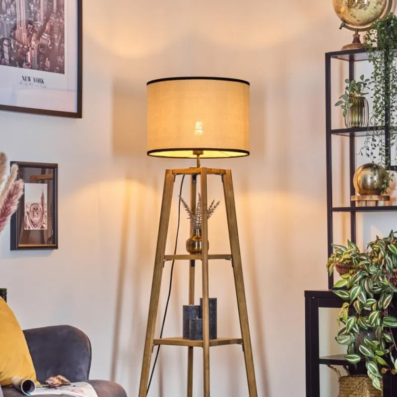 Lampes En Tissu-hofstein Chellas Lampadaire Écru, 1 lumière