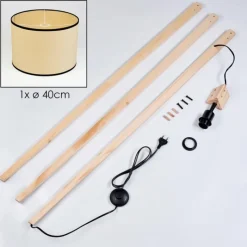 Luminaires Scandinaves-hofstein Chellas Lampadaire Écru, 1 lumière