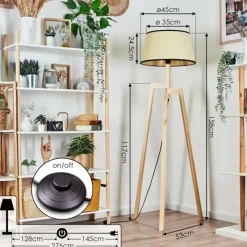 Luminaires Scandinaves-hofstein Chellas Lampadaire Écru, 1 lumière