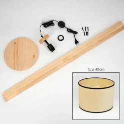 Luminaires Scandinaves-hofstein Chellas Lampadaire Écru, 1 lumière