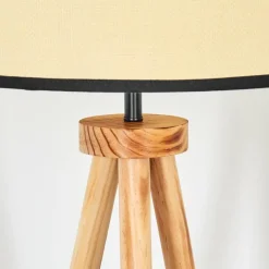 Luminaires Scandinaves-hofstein Chellas Lampadaire Écru, Noir, 1 lumière