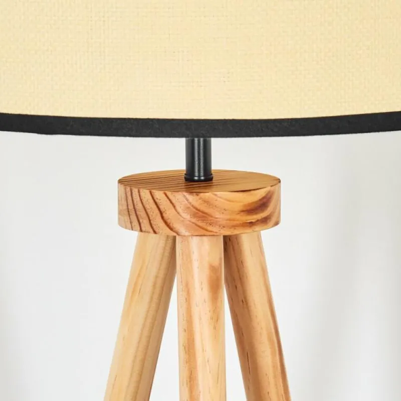 Luminaires Scandinaves-hofstein Chellas Lampadaire Écru, Noir, 1 lumière