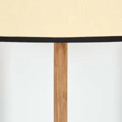 Luminaires Scandinaves-hofstein Chellas Lampadaire Écru, Noir, 1 lumière