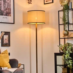 Luminaires Scandinaves-hofstein Chellas Lampadaire Écru, Noir, 1 lumière