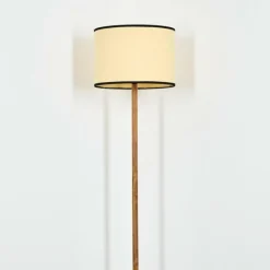Luminaires Scandinaves-hofstein Chellas Lampadaire Écru, Noir, 1 lumière