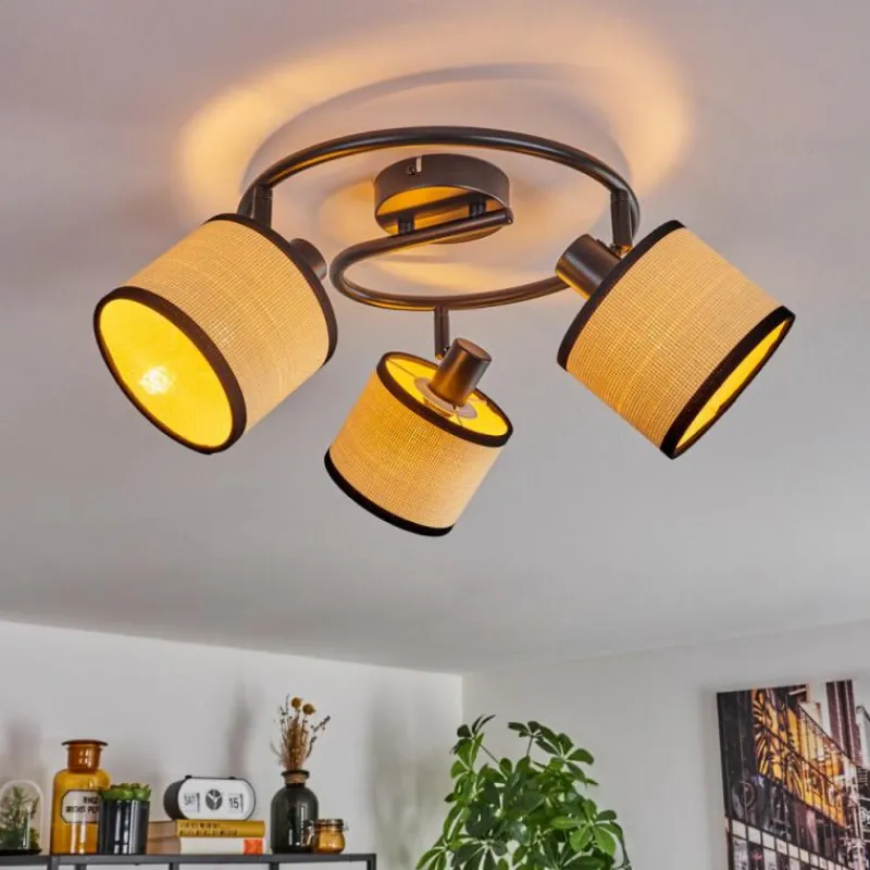 Luminaires Scandinaves-hofstein Chellas Plafonnier Noir, 3 lumières