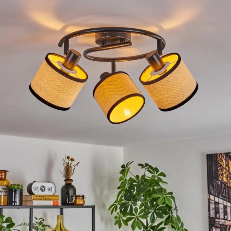 Luminaires Scandinaves-hofstein Chellas Plafonnier Noir, 3 lumières