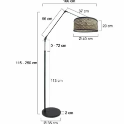 Luminaires Steinhauer Chic Lampadaire Noir, 1 lumière* Lampadaires Et Lampes Sur Pied