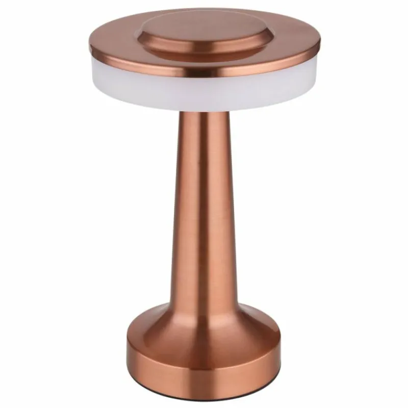 Luminaires Globo Lighting CHLOEY Lampe à poser LED Cuivre, Blanc, 1 lumière* Éclairage Led